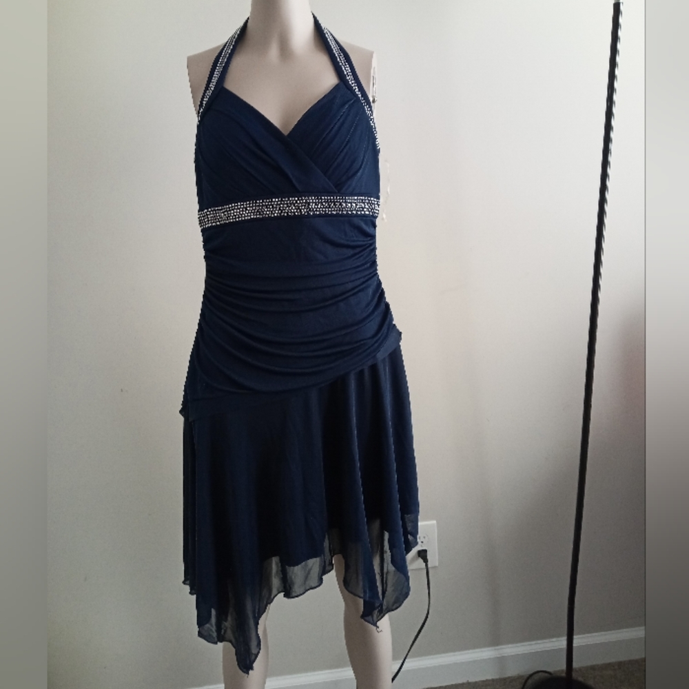 TRIXXI navy blue dress size large